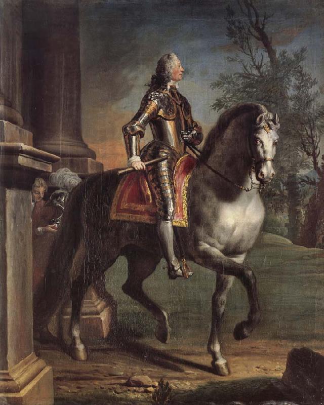 Joseph Highmore Equestrian portrait of King George II Germany oil painting art